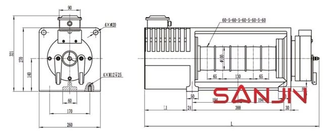 MONADRIVE Traction Machine-Belt Type MGD100