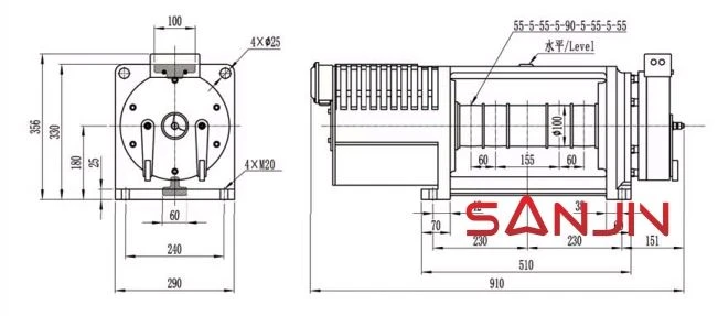 MONADRIVE Traction Machine-Belt Type MGD100A