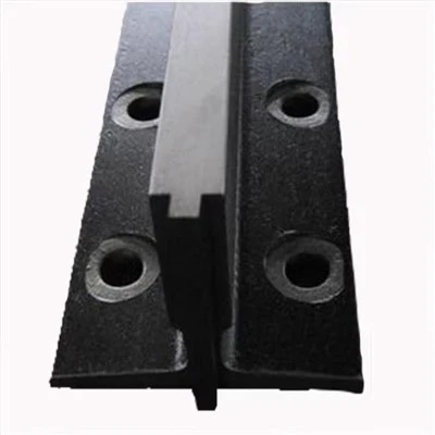 Carril guía de ascensor de sección T- negro, carril elevador de coches sólido y hueco T70 T75 T78 T89 T90 T114