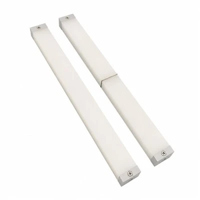 Panel de cabecera de puerta montado en la pared con luz indicadora de destino empotrada blanca